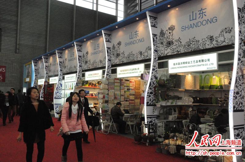 山東交易團展區頗具民族特色