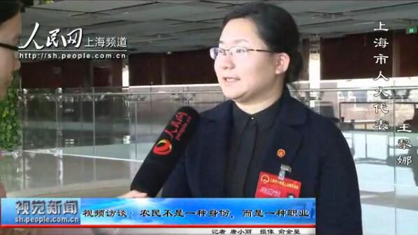 專訪人大代表王黎娜：農民不是一種身份，而是一種職業