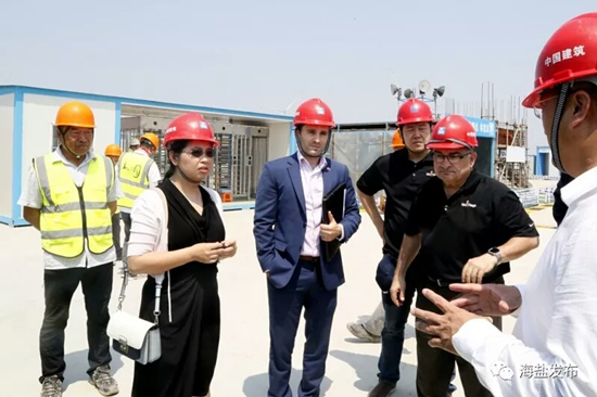 美國駐滬商務領事參觀中建二局項目