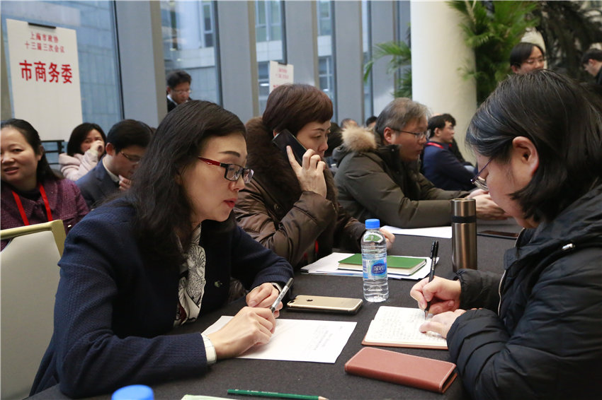 【圖說兩會】上海市政協舉行現場咨詢會 37家單位接待回應311人次【7】