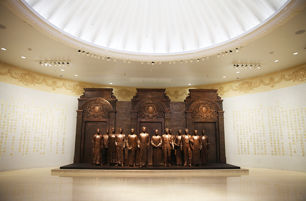 中共一大紀念館序廳。人民網記者 楊文全攝