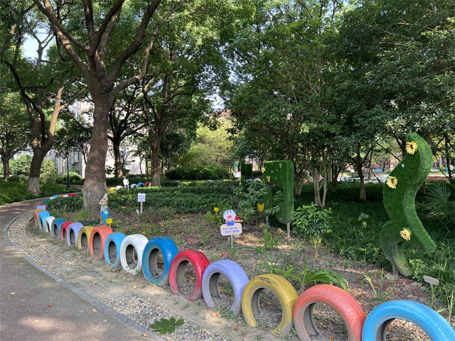 居民認領種植的小花園。 人民網記者 王文娟攝