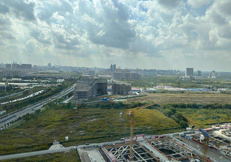 建設中的南大中央公園。季覺蘇攝