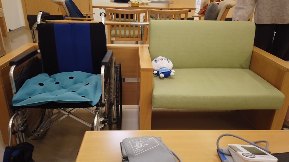 適老化改造樣板間的沙發。黃小燕攝