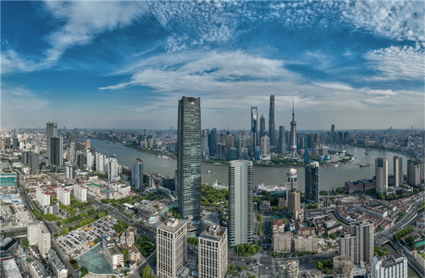 航拍北外灘。虹口區委宣傳部供圖