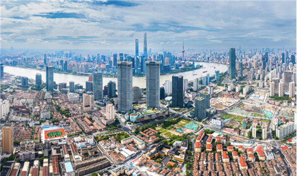 航拍北外灘。虹口區委宣傳部供圖