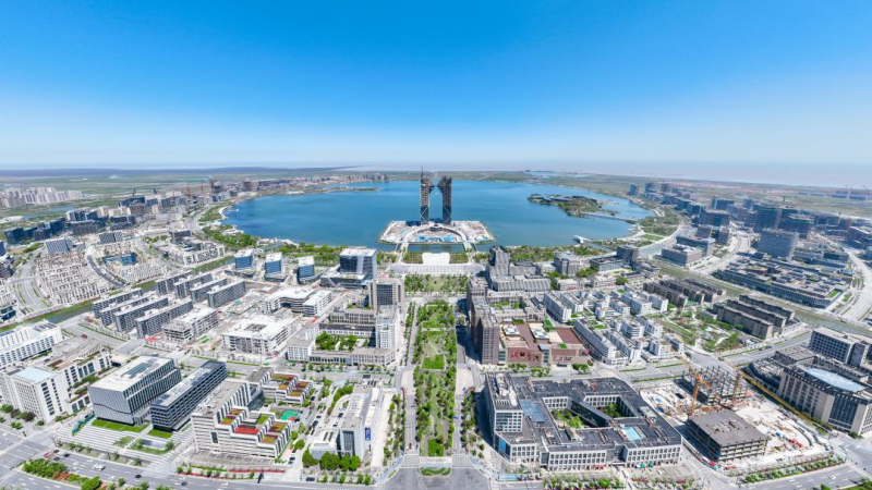 俯瞰臨港新片區。