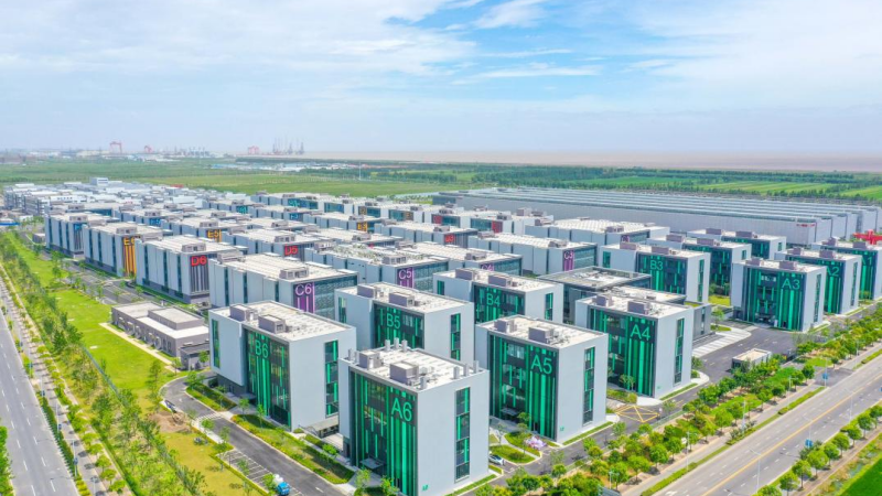 臨港新片區生命藍灣園區。