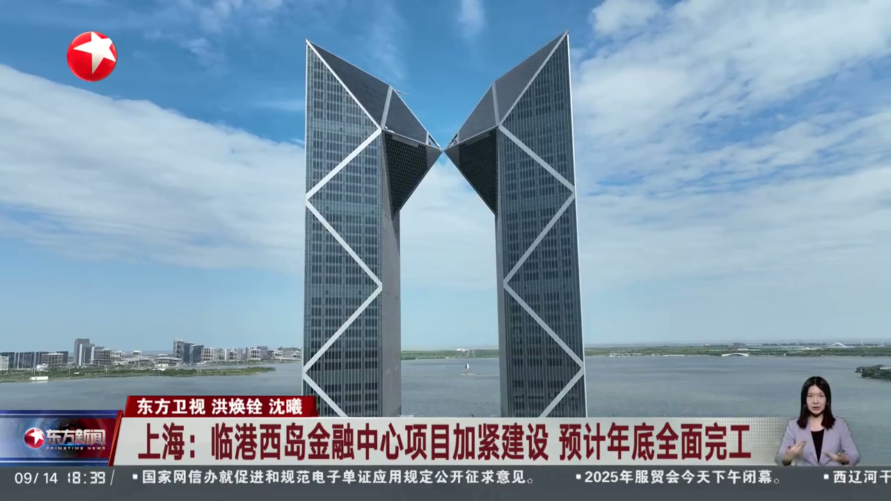 臨港西島金融中心預計年底完工