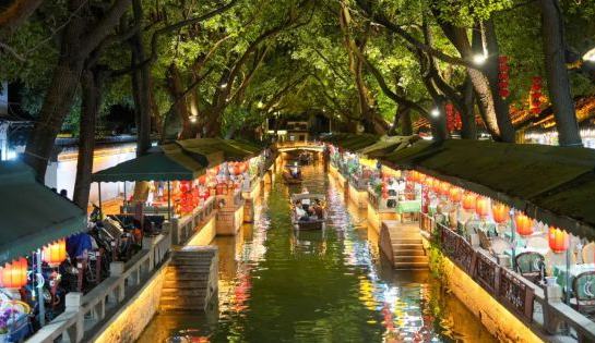 邂逅長三角生態綠色一體化發展示范區水鄉夜色