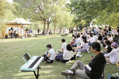 張江有了自己的“草地音樂節”。均 資料圖片