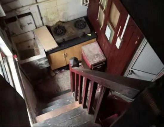 舊改前，寶興里居民的居住場景。寶興居民區供圖