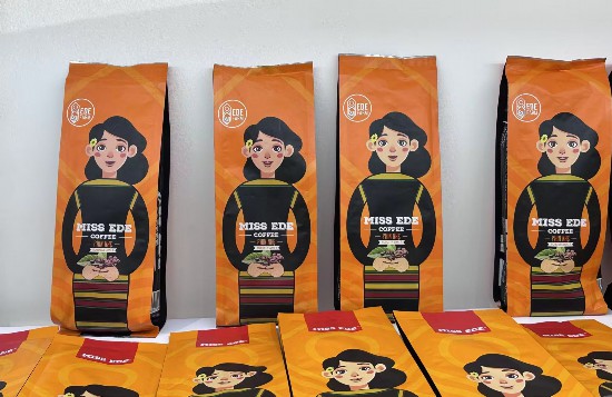 來自越南的特色咖啡品牌，是進博會上的“新面孔”。 水芙蓉攝